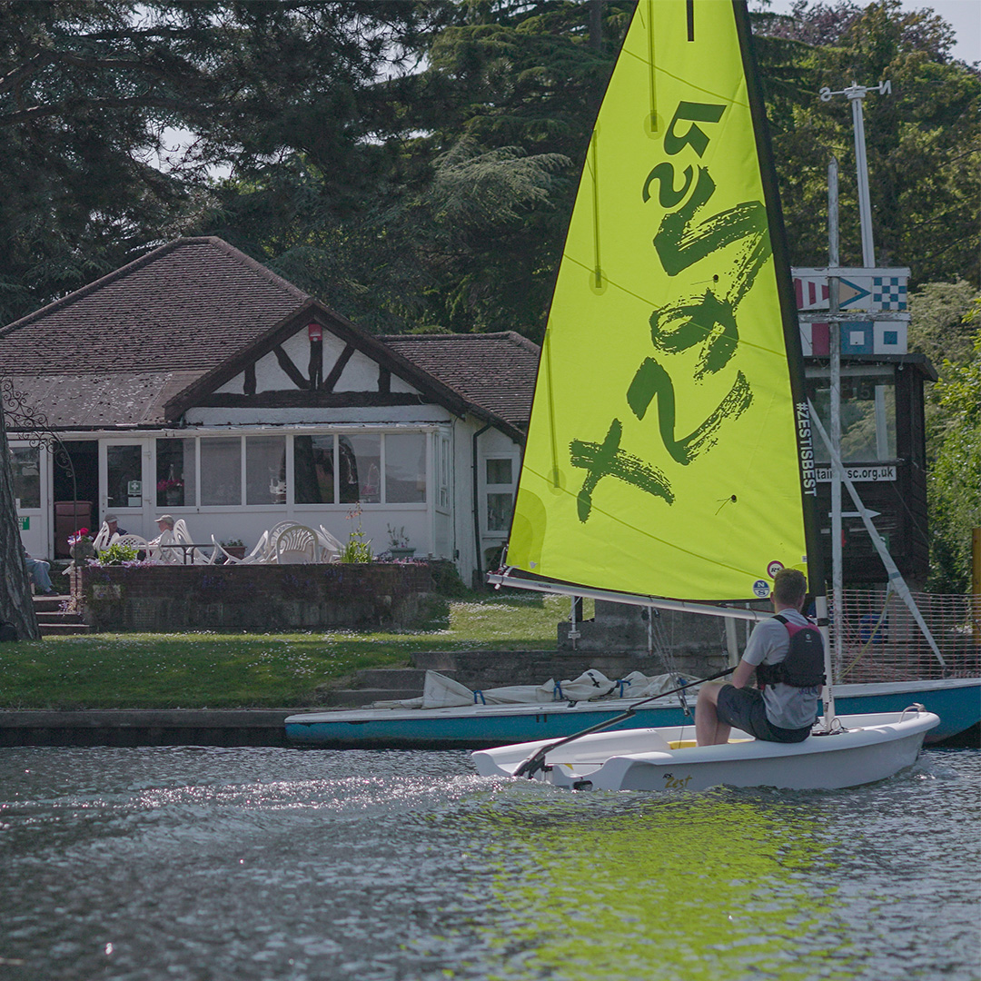 sailing racing on the river thames
